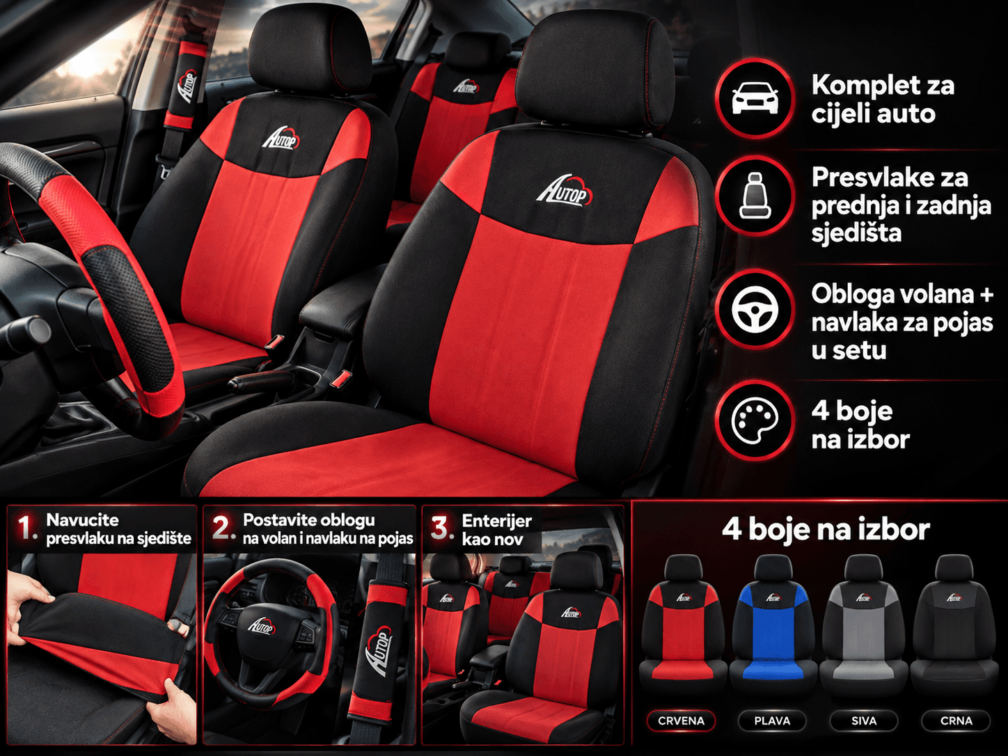 Univerzalna Navlaka Za Autosjedišta 5