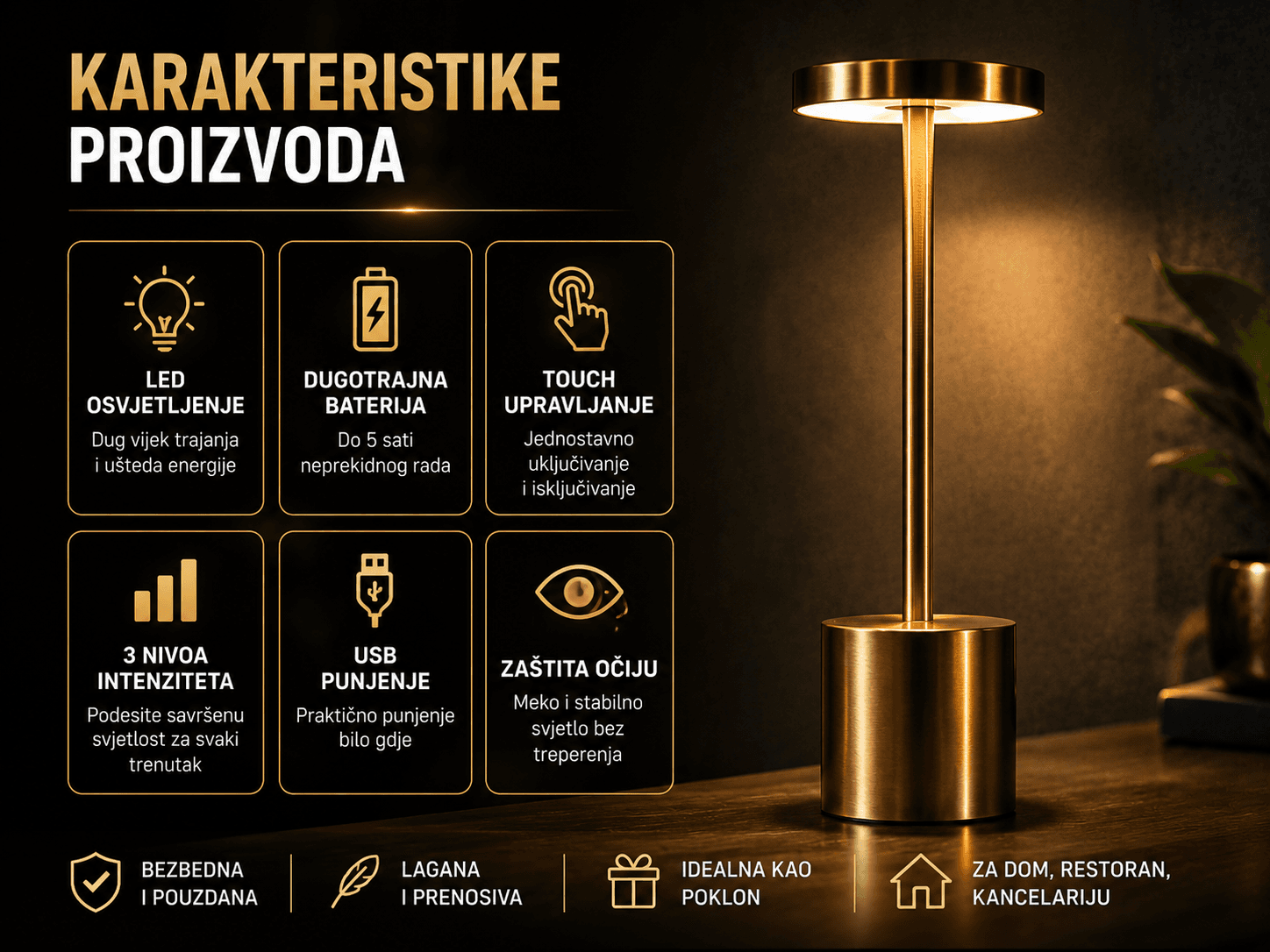 LED Stona Lampa 2