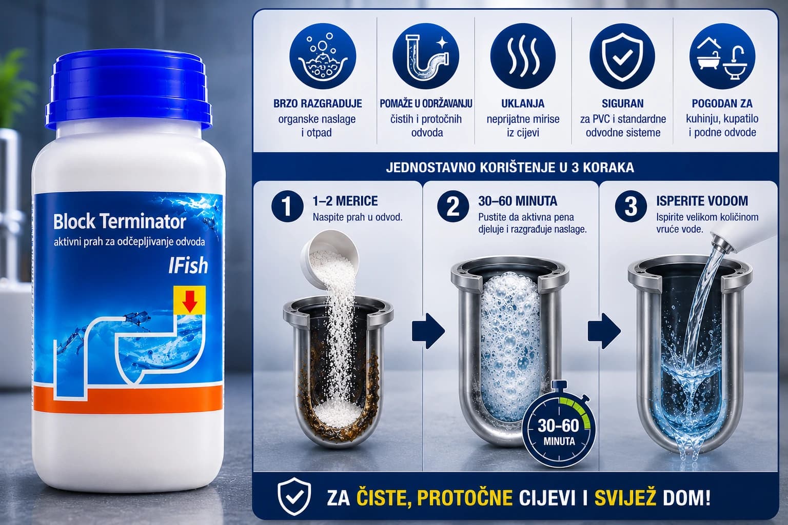 Prašak za odvod 2