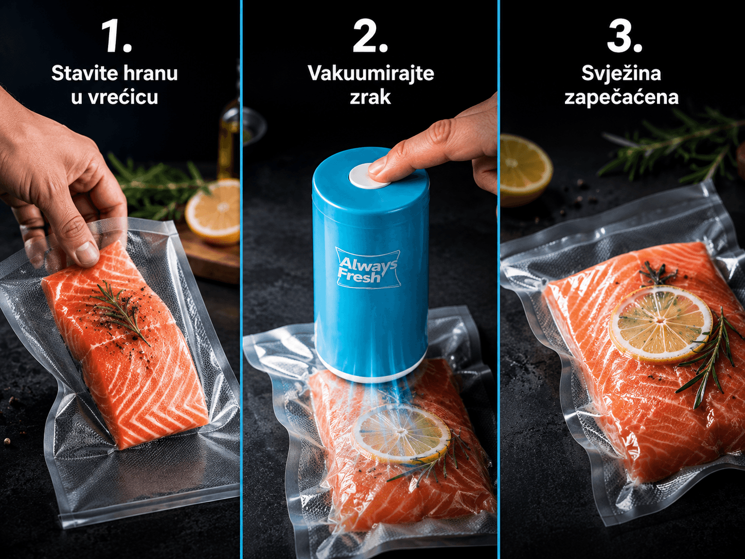 Bežični vakuum sealer za hranu (8-dijelni set) 2