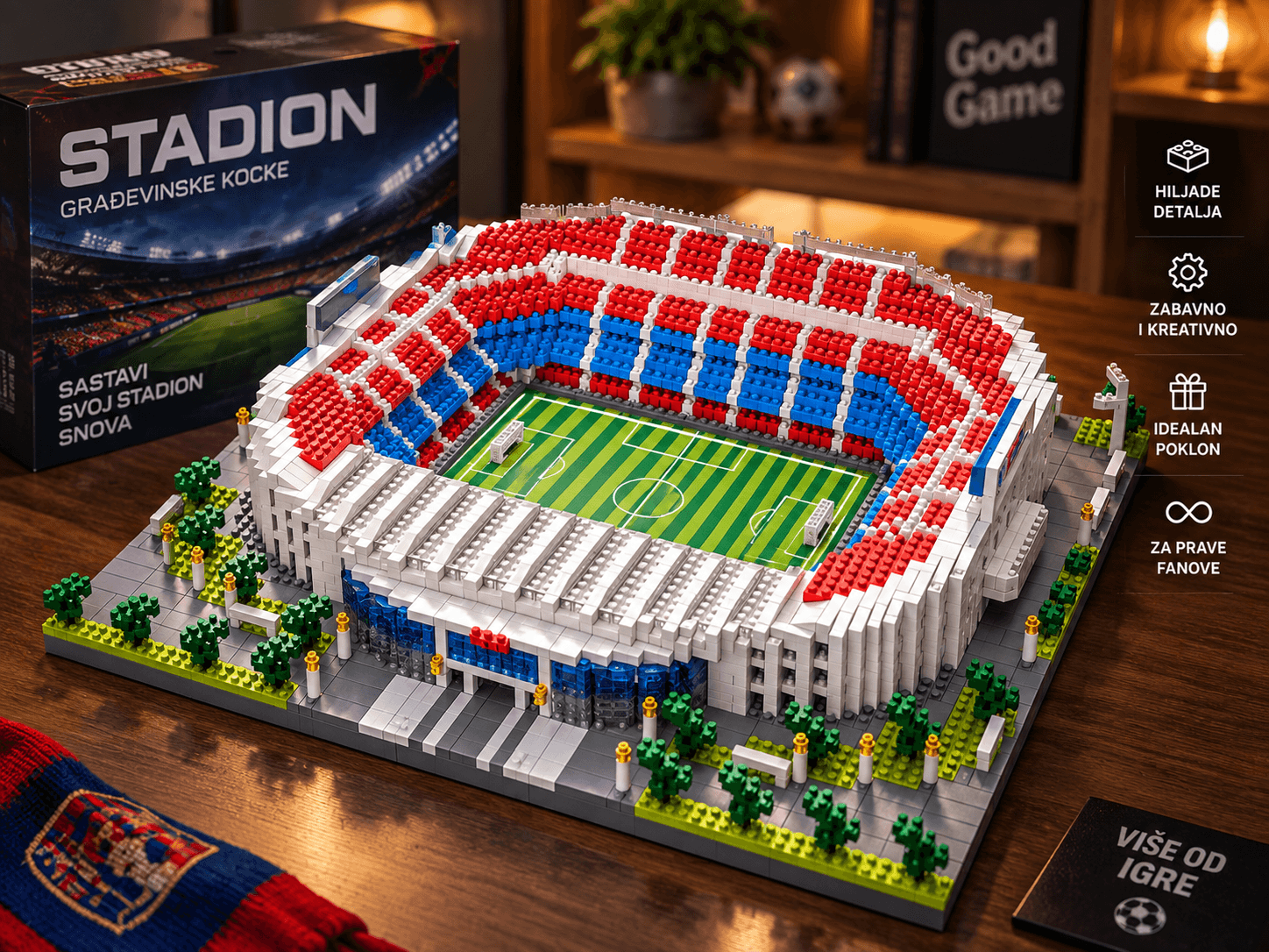 Fudbalski Stadion – Kreativni Set Građevinskih Kockica