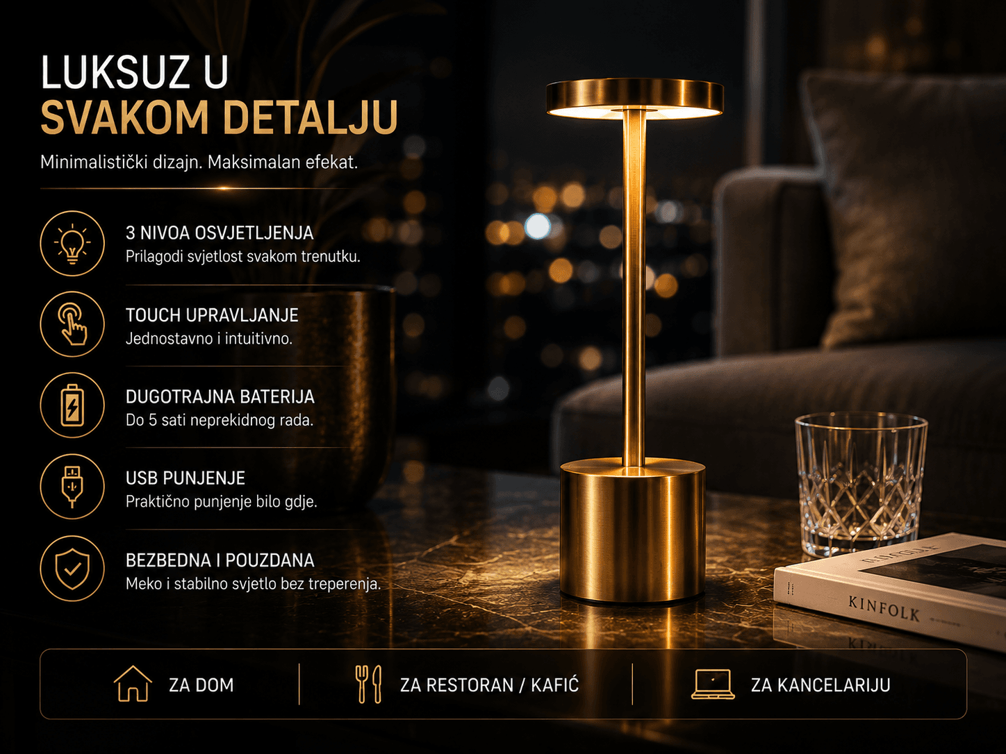 LED Stona Lampa 4