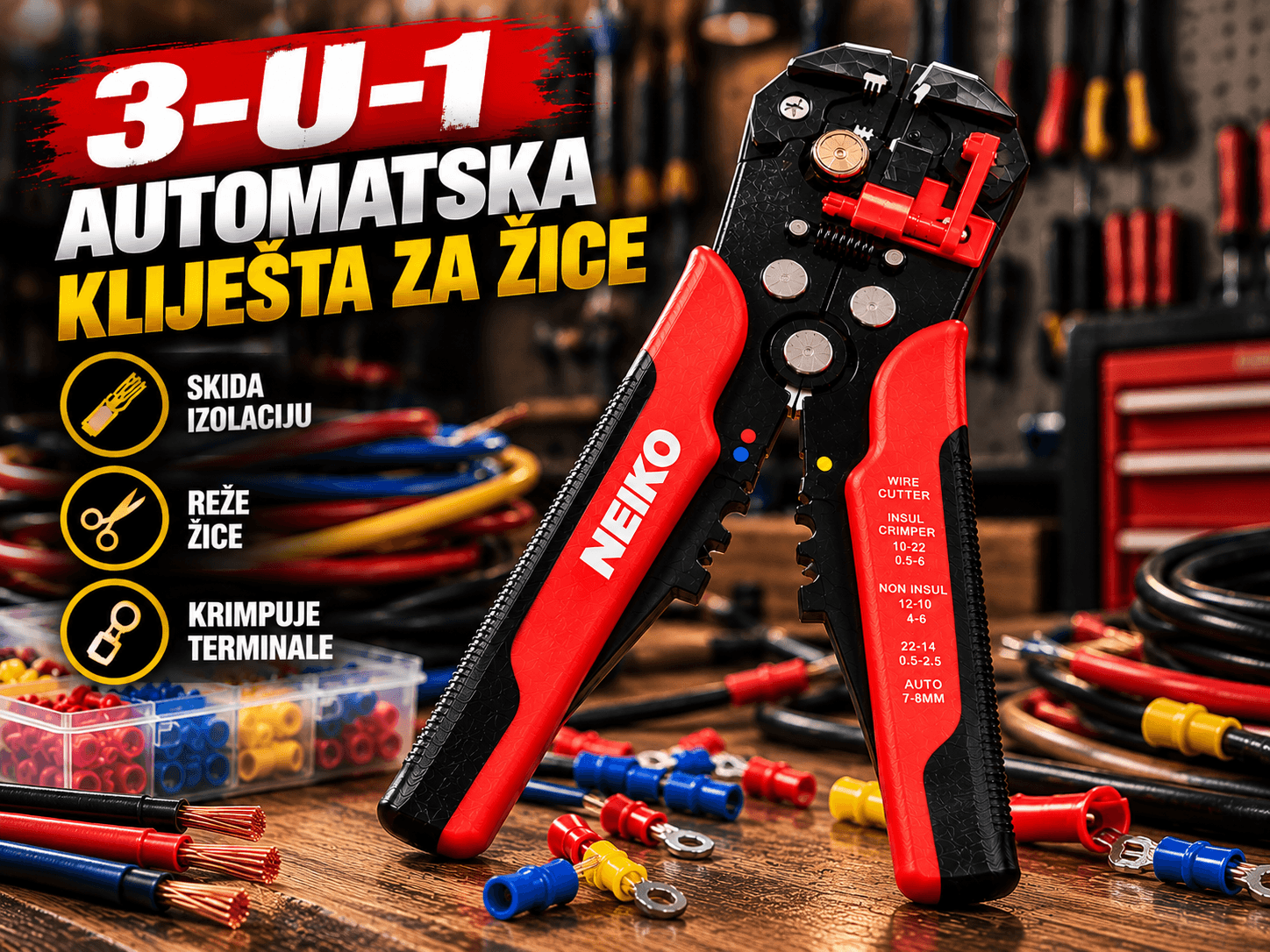 3-u-1 Automatska kliješta za žice 2