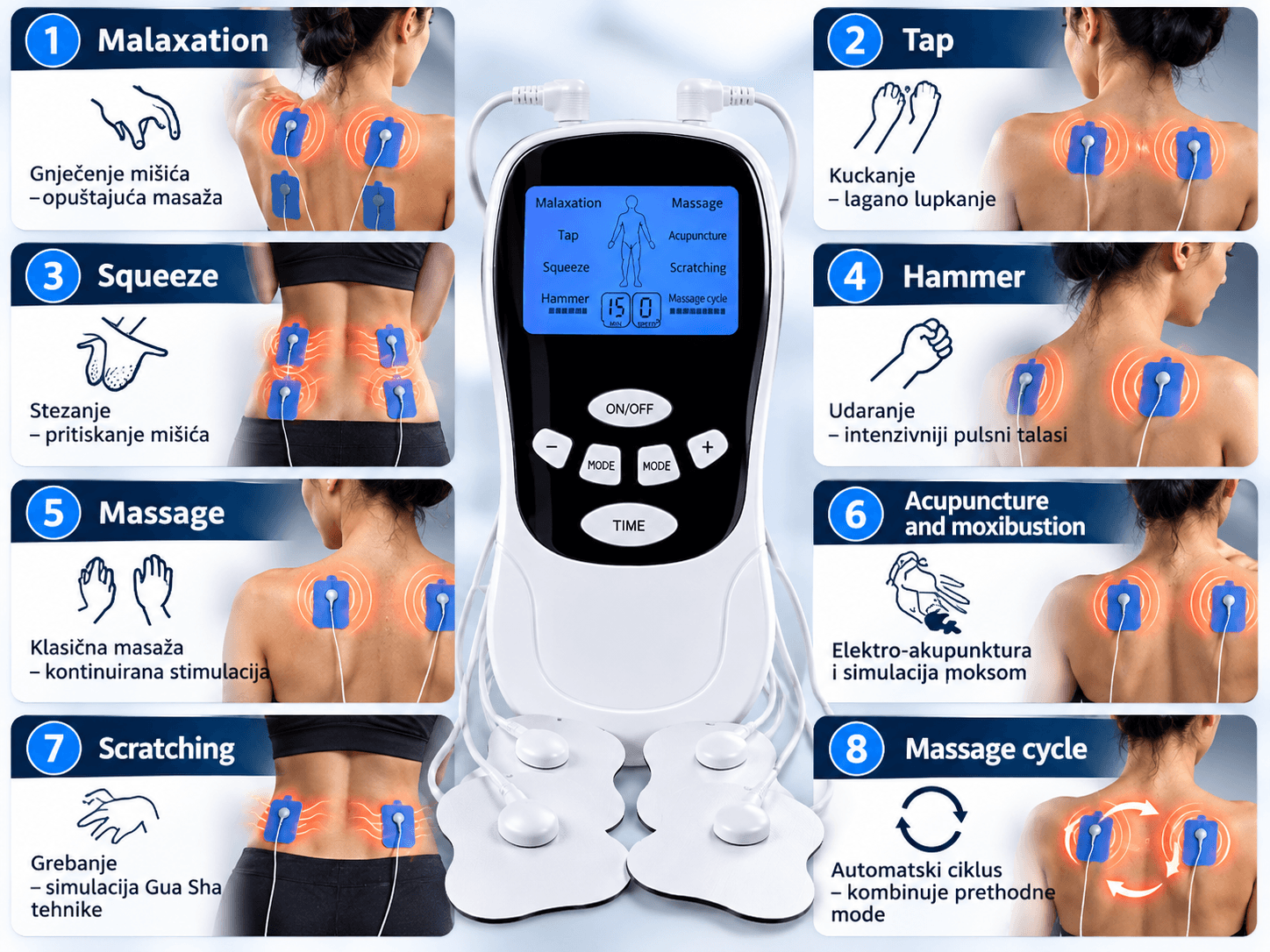 RelaxPulse 8 – Elektro-Masažer 2