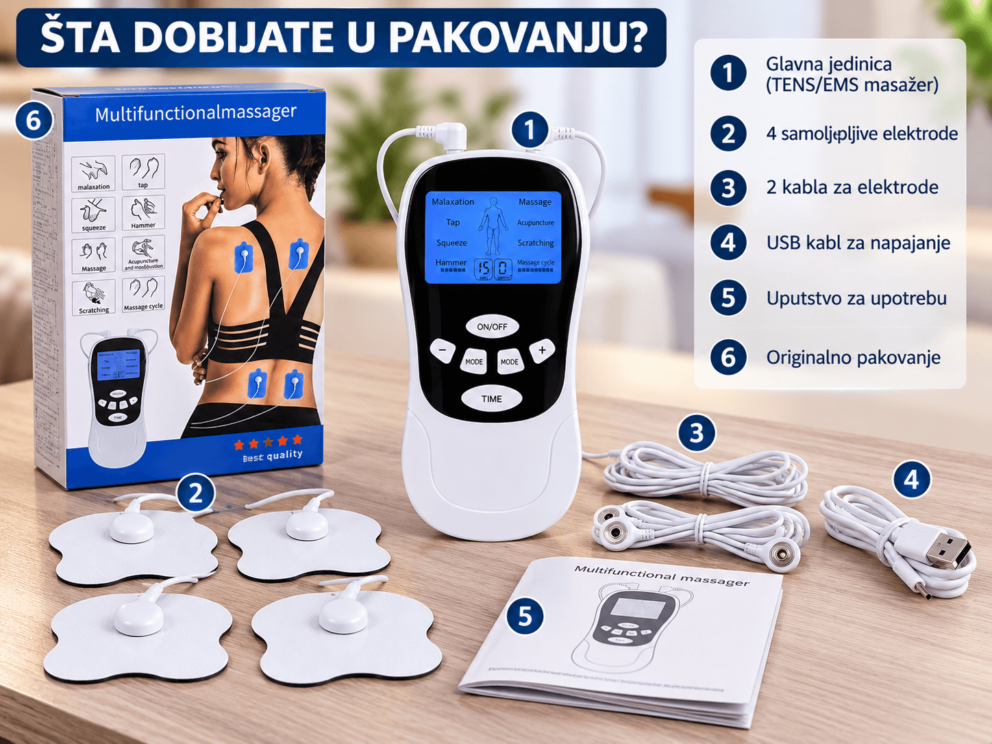 RelaxPulse 8 – Elektro-Masažer 4