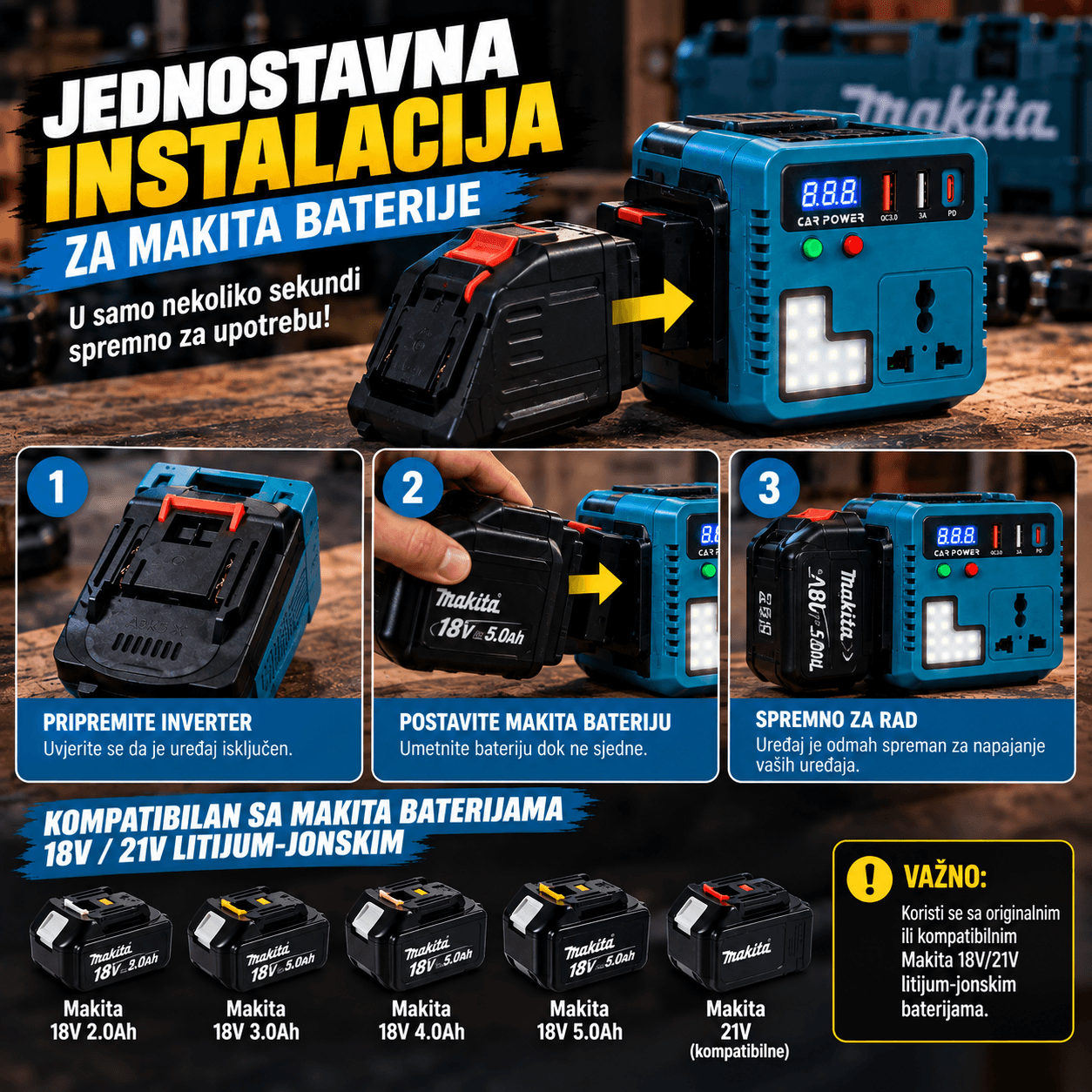 Prenosni Aku Inverter 3
