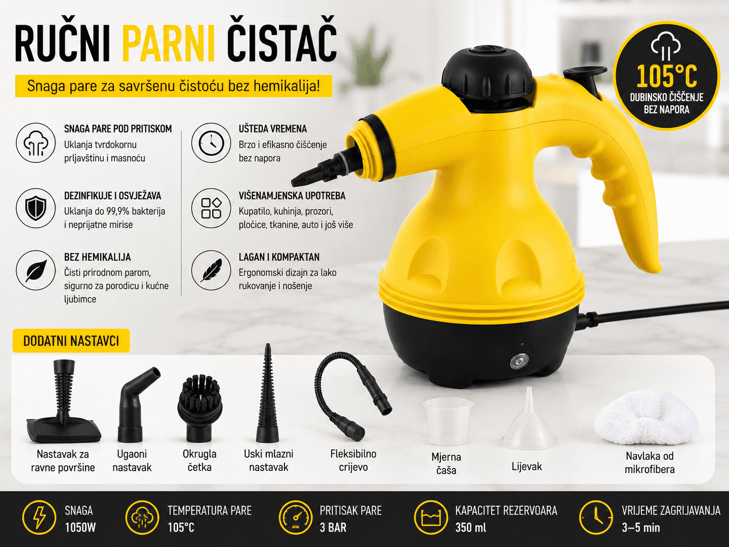 Ručni Parni Čistač 3