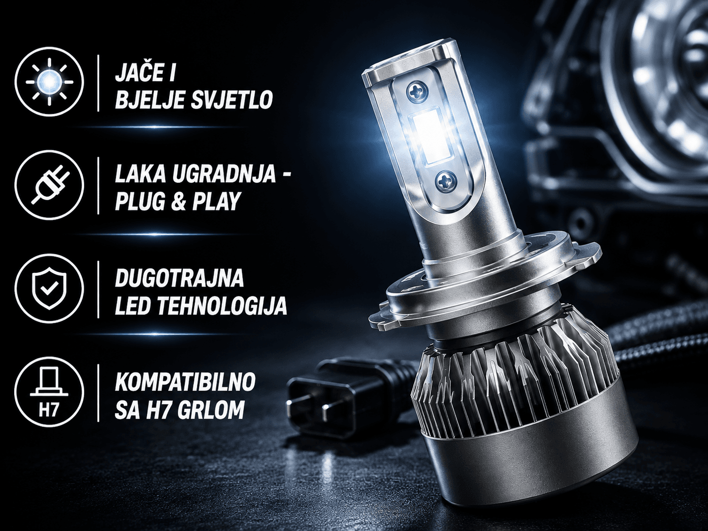 LED Sijalica C6 H7 2