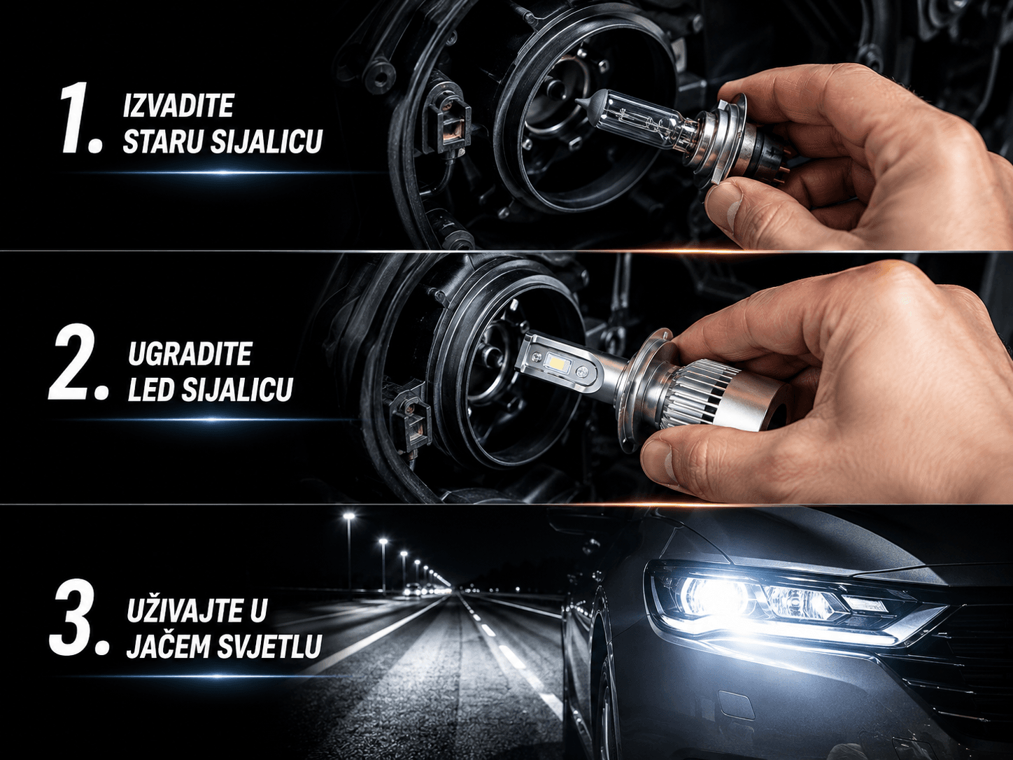 LED Sijalica C6 H7 3