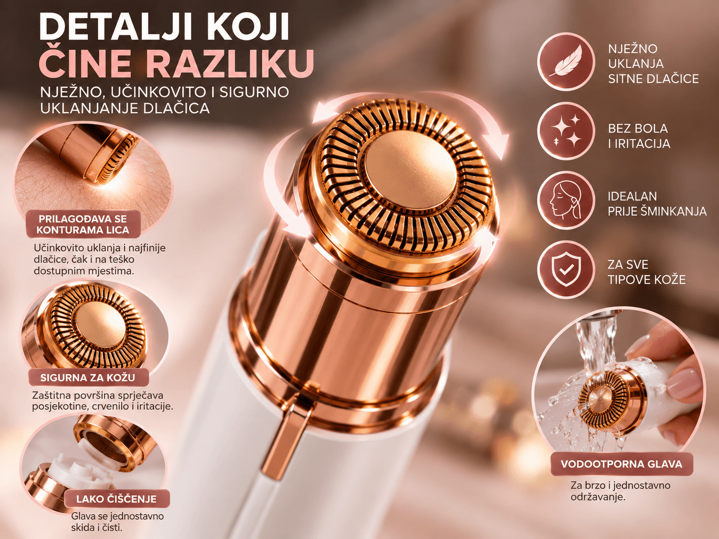 💡 Kompaktan dizajn za korištenje kod kuće ili u pokretu