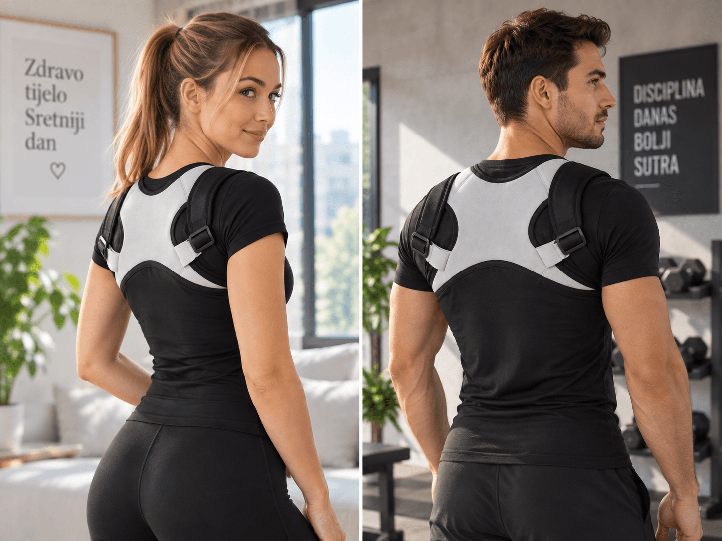 Brace Plus korektor držanja – unisex, univerzalna veličina 5