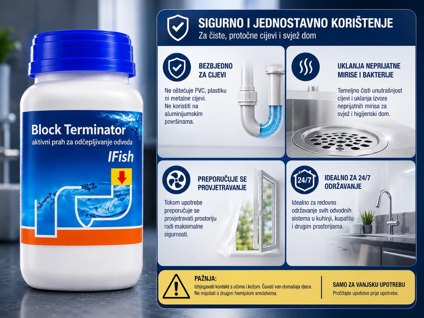 Prašak za odvod 3