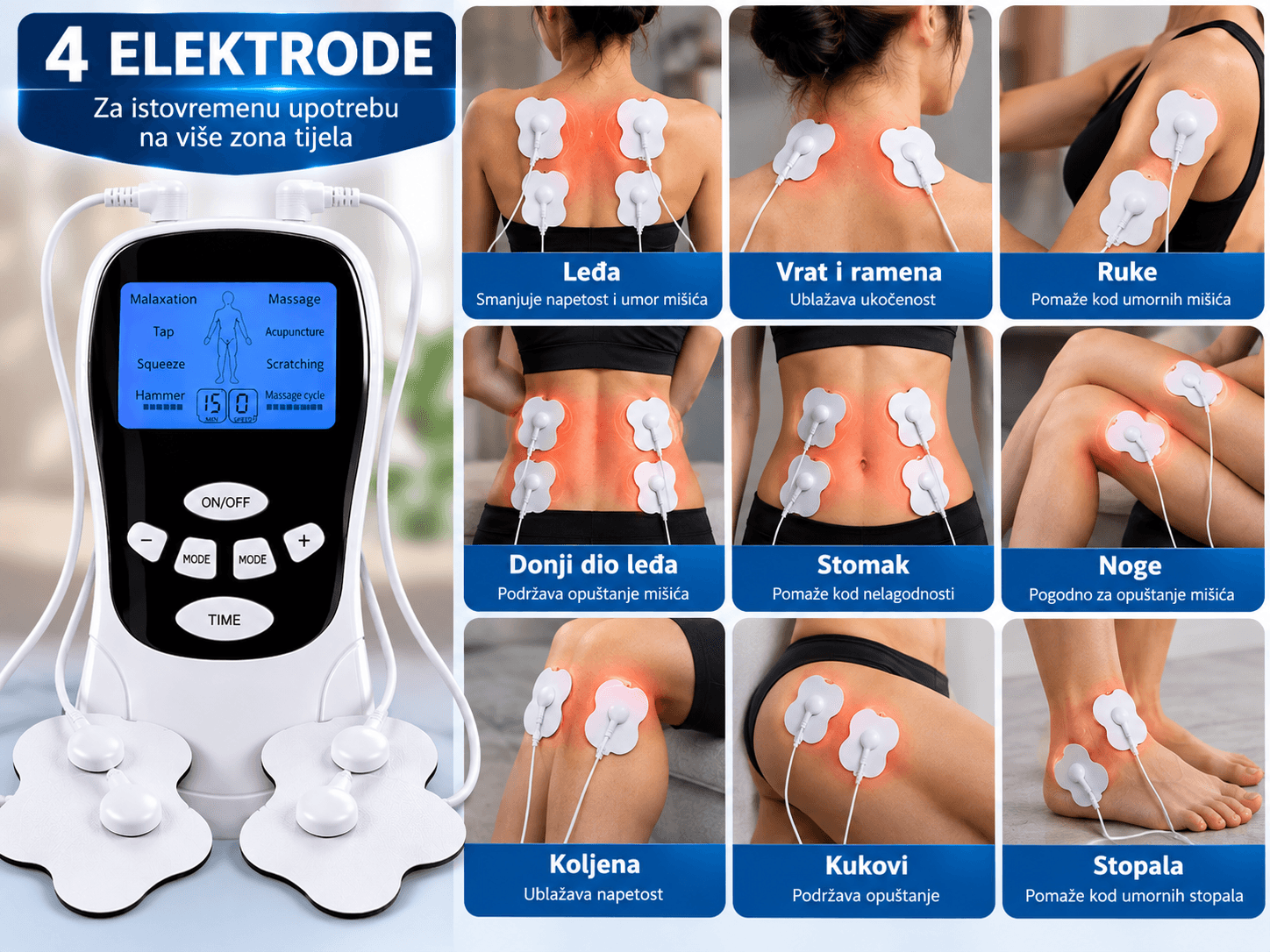 RelaxPulse 8 – Elektro-Masažer 3